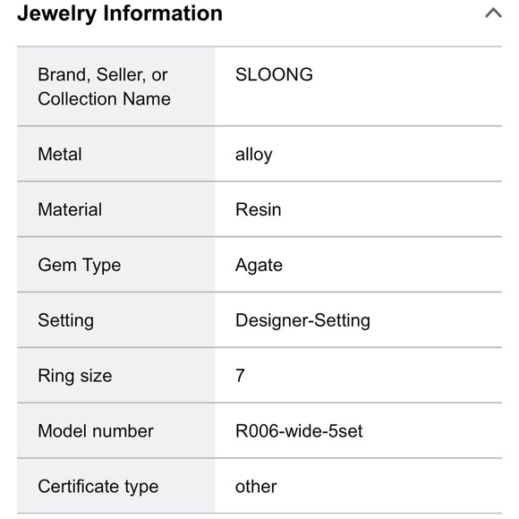 New!! Set of Resin chunky Rings - Picture 5 of 11